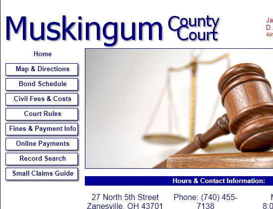 Muskingum County Sheriff Muskingum County Court